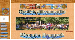 Desktop Screenshot of biergarten-biegerpark.de